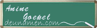 Anine Goepel Visitenkarte